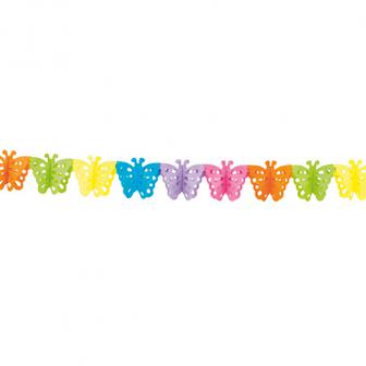 Guirlande de papier "Papillons multicolores" 4 m