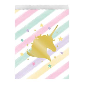 10 pochettes en papier "Licorne scintillante"