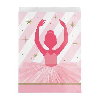 10 Petits sacs en papier "Petite ballerine" 