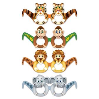 Lunettes en carton "Animaux sauvages" 12 pcs.