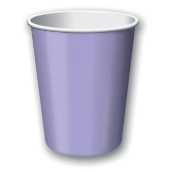 24 gobelets en carton - parme