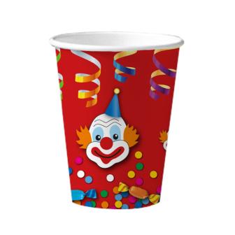 10 gobelets en carton "Carnaval en folie"