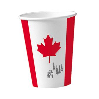 10 gobelets en carton "Canada"