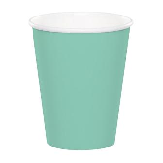 24 gobelets en carton - vert menthe