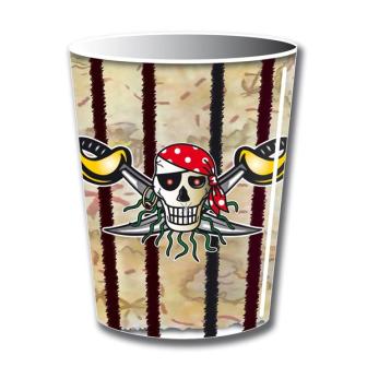 8 gobelets en carton "Pirates sauvages"