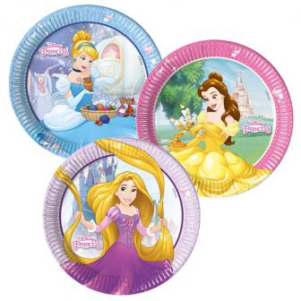 8 assiettes en carton "Disney - Jolies princesses" 