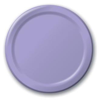 24 assiettes en carton - parme