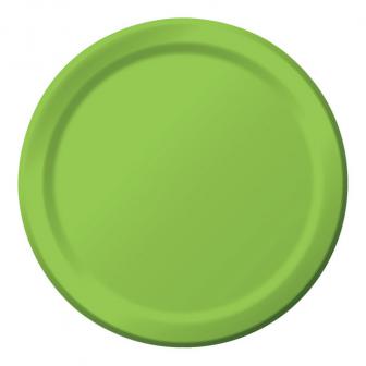 24 assiettes en carton - vert clair
