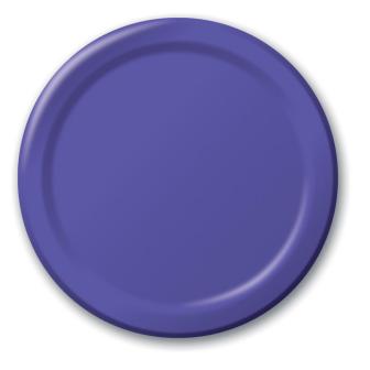 24 assiettes en carton - lilas