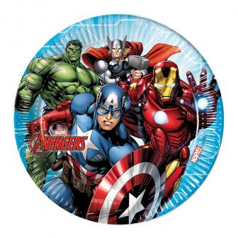 8 assiettes en carton "Avengers" 