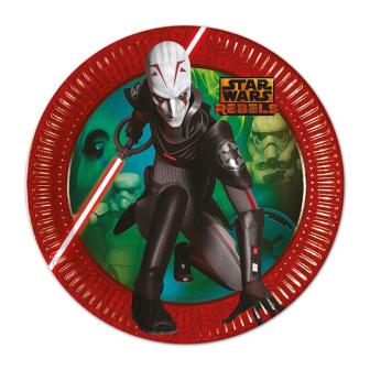 8 assiettes en carton "Star Wars - Rebels"