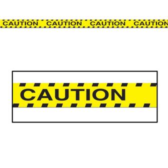 Rouleau de rubalise "Caution" 6 m