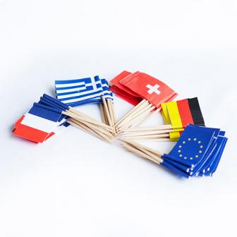 Pics drapeaux "International" 50 pcs