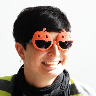 Lunettes "Jack-o'-Lantern" 14 cm