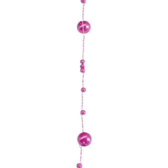 Guirland de perles 5 m - rose vif