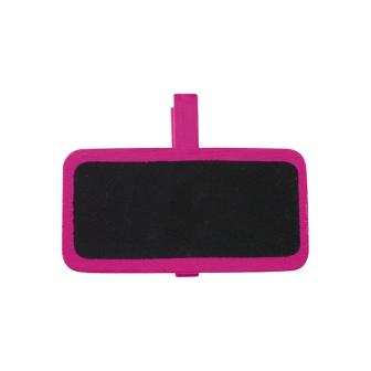 12 pancartes personnalisables avec pince - rose vif