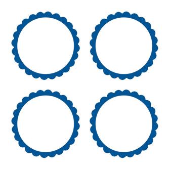 Autocollants personnalisables 20 pcs. - bleu