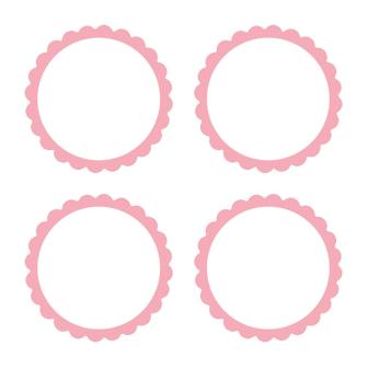 Autocollants personnalisables 20 pcs. - rose