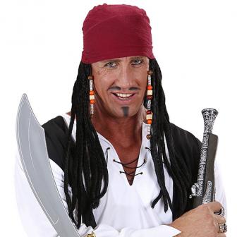Perruque "Capitain Pirate" avec bandana