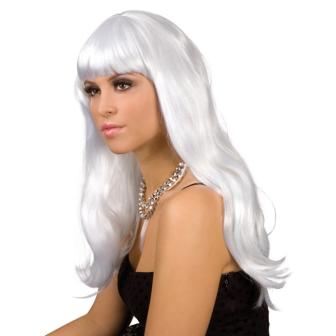 Perruque "Cheveux ondoyants" - blanc