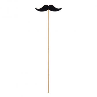 2 accessoires pour photos "Moustache" 32 cm