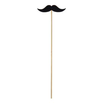 2 accessoires pour photos "Moustache" 32 cm