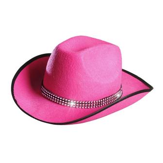 Chapeau de cow-girl rose vif