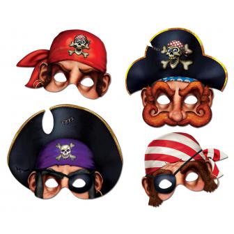 Masques de pirates 30 cm 4 pcs