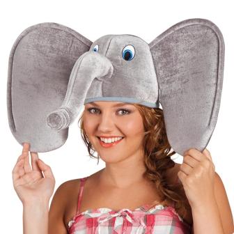 Chapeau "Éléphant" en peluche