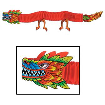 Déco de salle "Dragon asiatique XL" 1,8 m