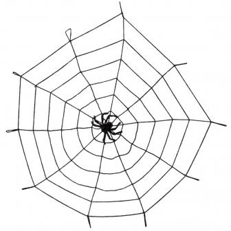 Déco de salle "Toile d'araignée avec araignée XXL" 150 cm