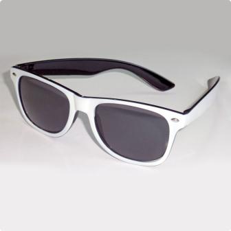 Lunettes rétro "White Brothers" 14,5 cm