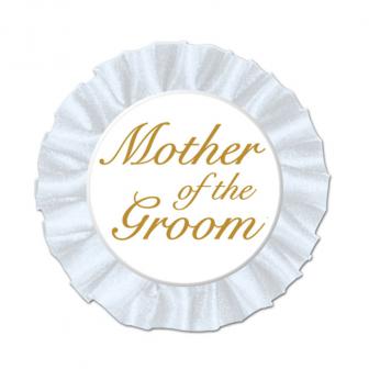 Rosette "Mother of the Groom" 9 cm