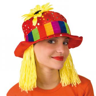 Chapeau de clown "Tournesol & cheveux jaunes"