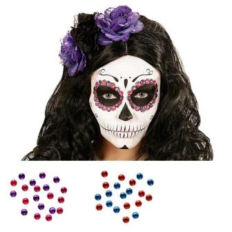 Strass pour visage "Dia de los Muertos" 40 pcs.