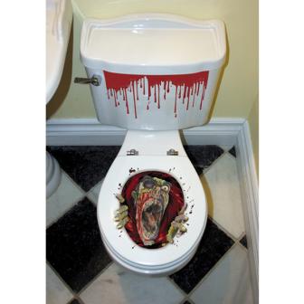 Déco adhésive pour WC "Zombie" 3 pièces