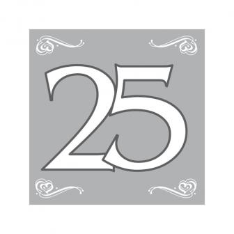 20 serviettes "Jubilé 25 ans"