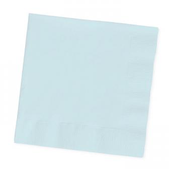 50 serviettes - bleu pastel