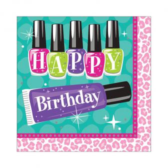 16 serviettes "Beauty Accessoires" Happy Birthday
