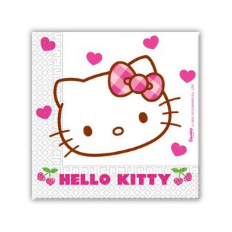 20 serviettes "Hello Kitty"