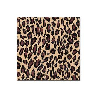 20 serviettes "Motif léopard"