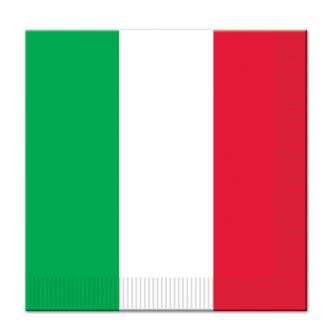 16 serviettes "Mexique-Italie" 