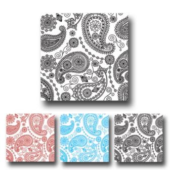 20 serviettes "Motif Paisley"