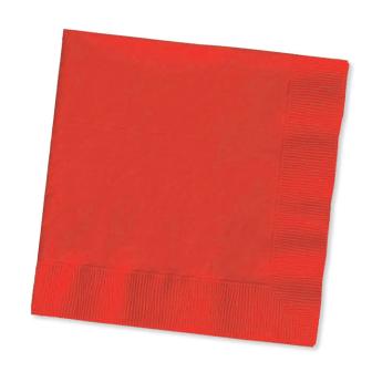 50 serviettes - rouge