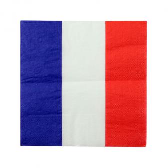 20 serviettes "Vive la France"