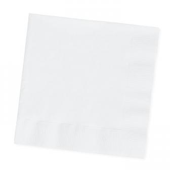 50 serviettes - blanc