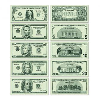 100 billets factices "Dollars"