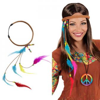 Bandeau "Hippie" avec plumes