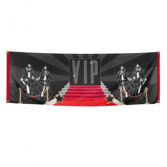 Bannière en tissu "VIP" 220 cm