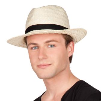 Chapeau de paille "Fedora look"